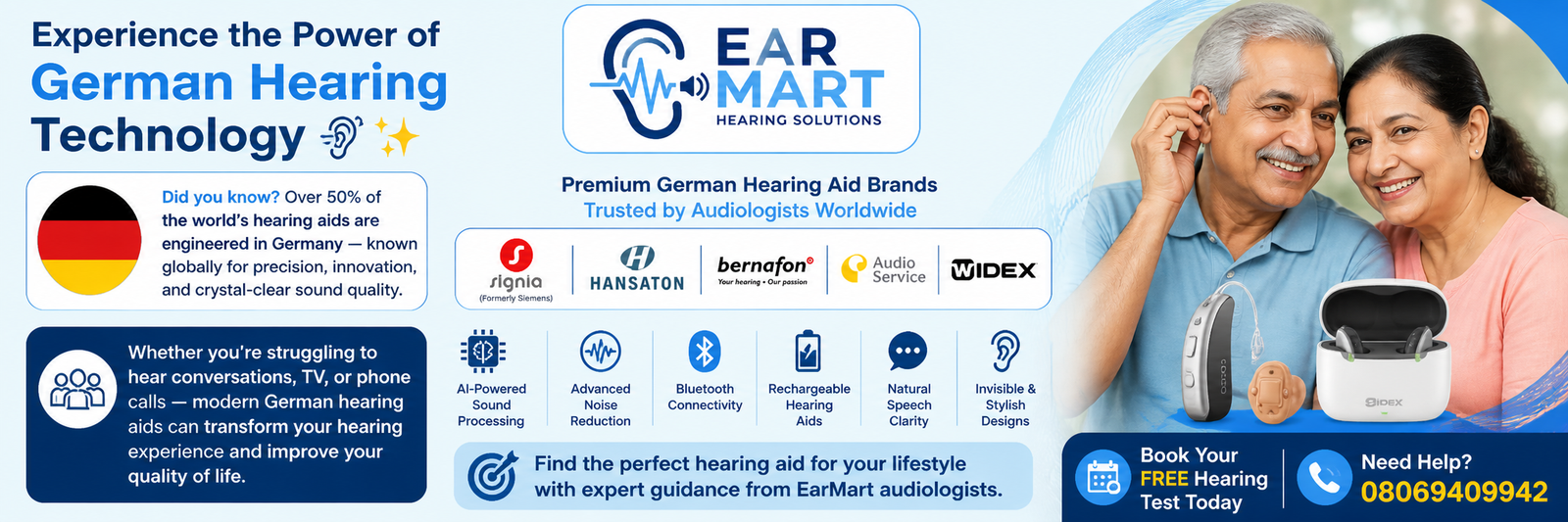 Experience premium German hearing technology