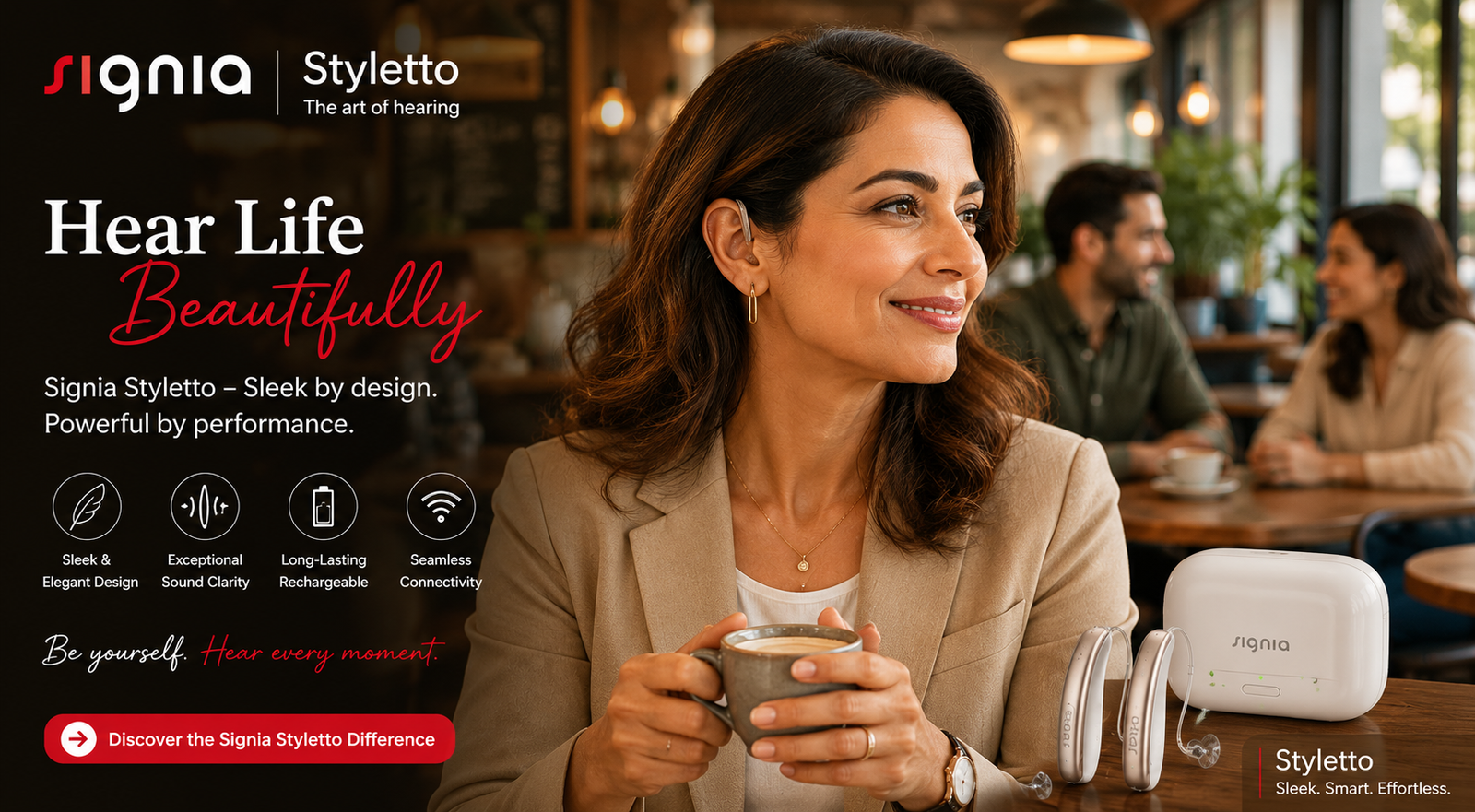 Hear life beautifully with Styletto - EarMart Hearing Solutions Hear life beautifully with Styletto