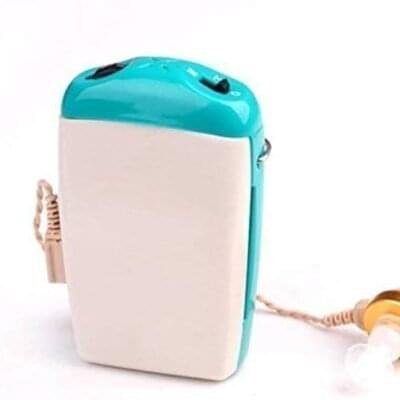 Earmart Pocket Hearing Aids – F-16P Ear Machine (Blue, White)