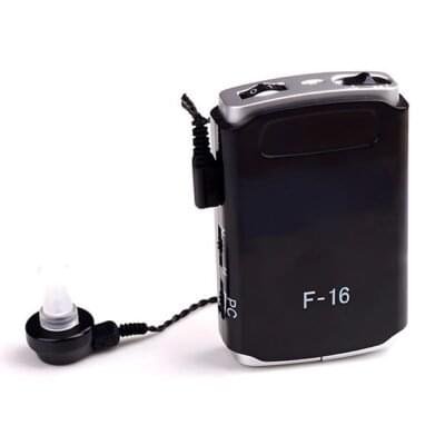 F-16 Pocket Model Analogue Hearing Aid Machine Blackw
