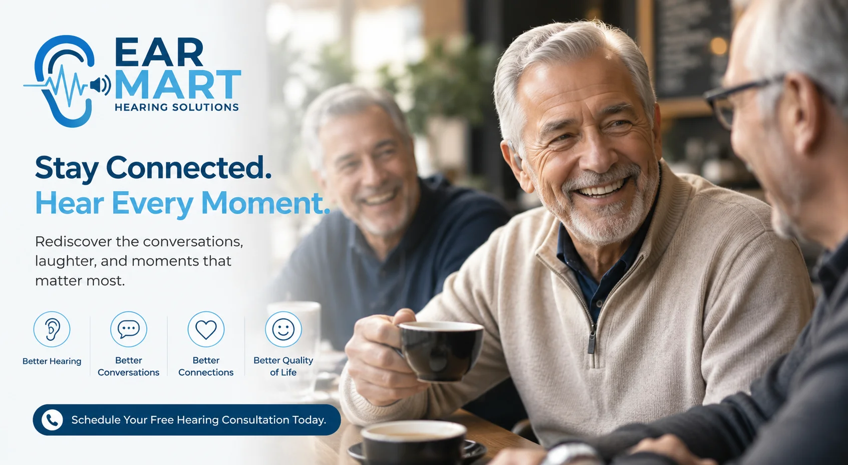 Stay connected with better hearing solutions - EarMart Hearing Solutions Stay connected with better hearing solutions